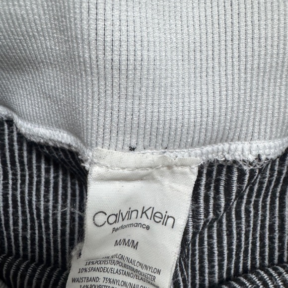 Calvin Klein White Ribbed Performance Leggings - Picture 6 of 6